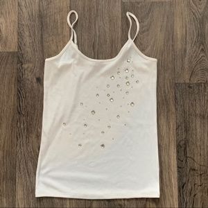 Juicy Couture Spaghetti Strap Bedazzled Tank